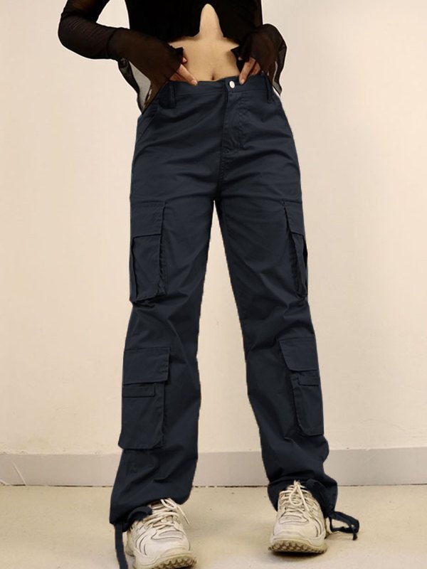 Technik Tasche Graue Cargohose-1