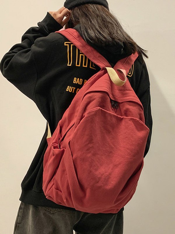 Vintage Wash College Schulrucksack-2