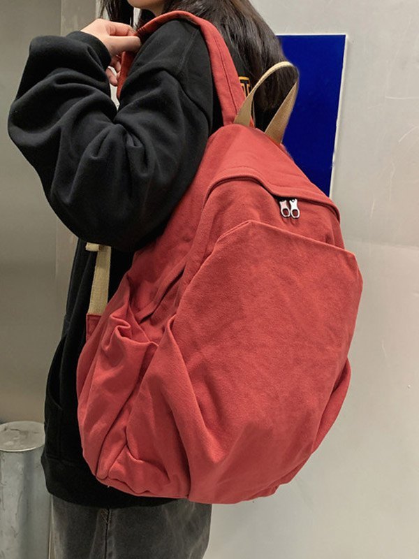 Vintage Wash College Schulrucksack-1